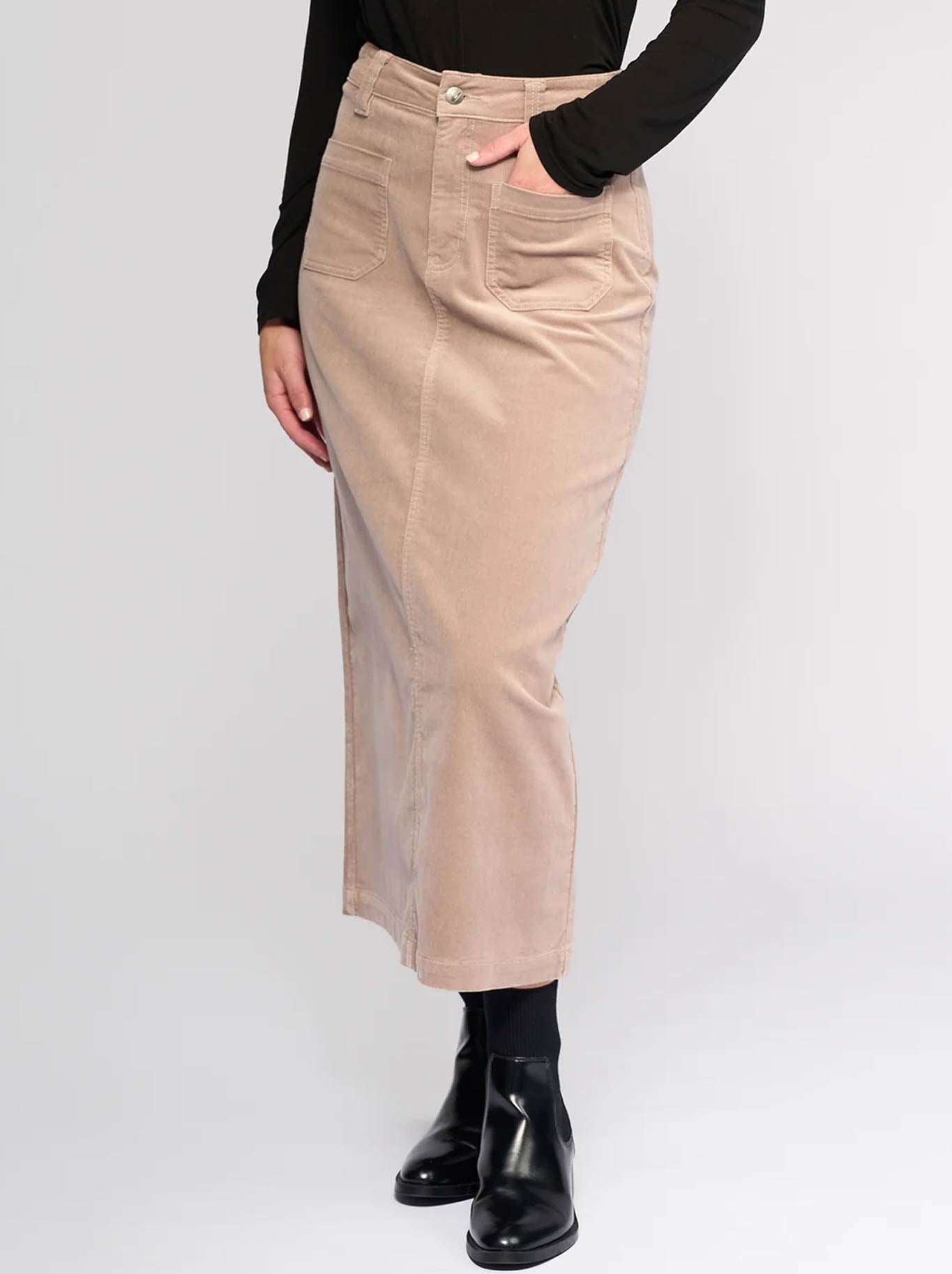 VASSALLI LANE CORD SKIRT