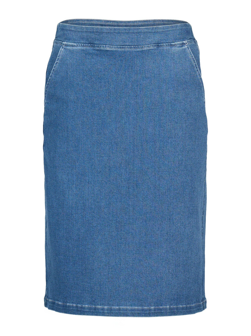 VASSALLI DENIM PULL ON SKIRT
