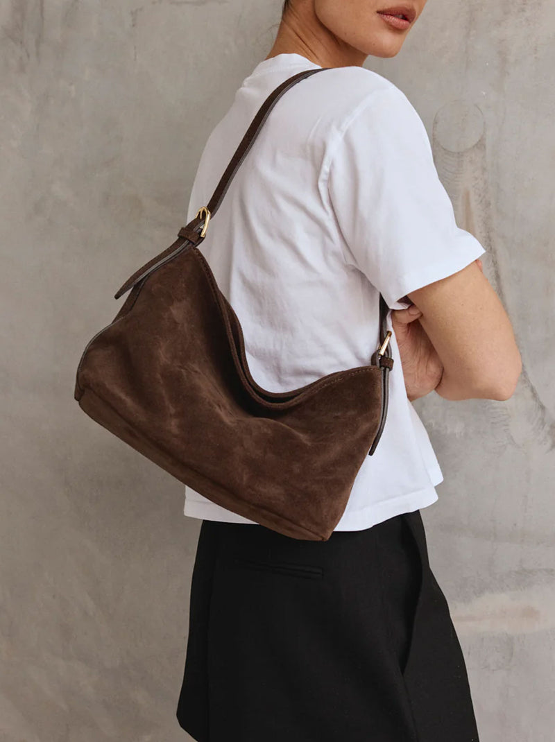 VESTIRSI EDEN SUEDE SHOULDER BAG