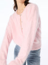 WORLD OF NOMADS FRANKIE CREW NECK CASHMERE CARDIGAN
