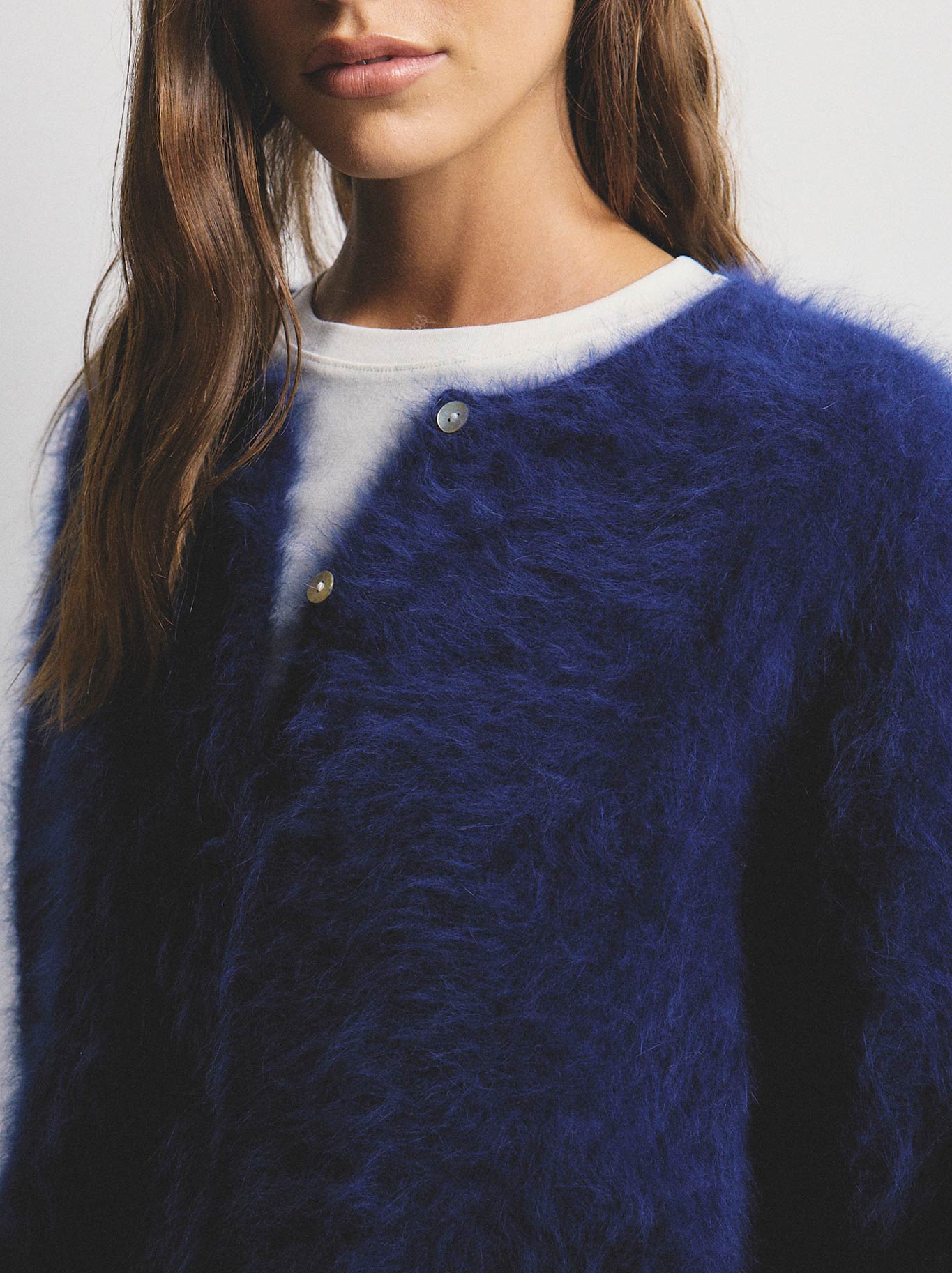 WORLD OF NOMADS FRANKIE CREW NECK CASHMERE CARDIGAN