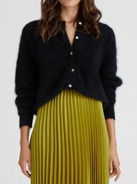 WORLD OF NOMADS FRANKIE CREW NECK CASHMERE CARDIGAN