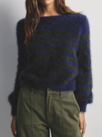 WORLD OF NOMADS TARA STRIPE CASHMERE KNIT