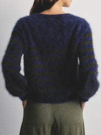 WORLD OF NOMADS TARA STRIPE CASHMERE KNIT