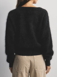 WORLD OF NOMADS FRANKIE CREW NECK CASHMERE CARDIGAN