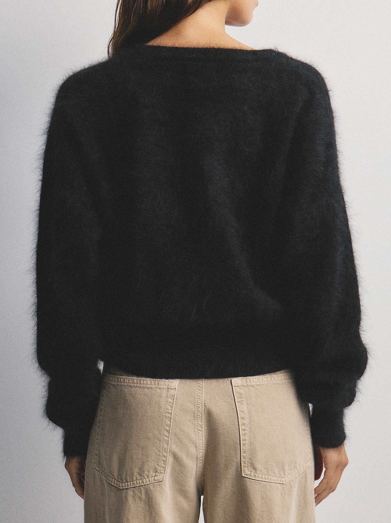 WORLD OF NOMADS FRANKIE CREW NECK CASHMERE CARDIGAN