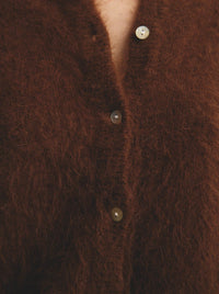 WORLD OF NOMADS FRANKIE CREW NECK CASHMERE CARDIGAN