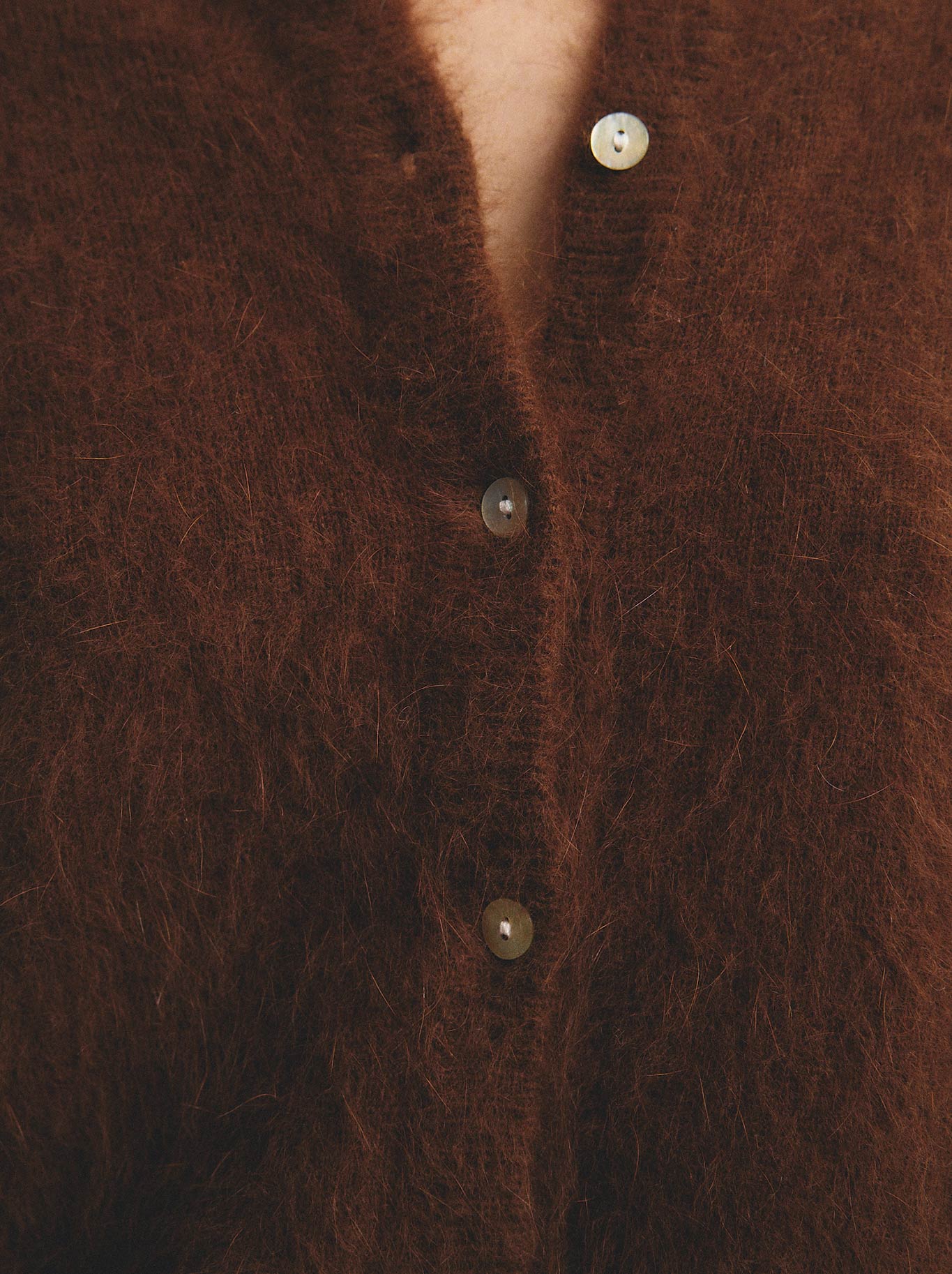 WORLD OF NOMADS FRANKIE CREW NECK CASHMERE CARDIGAN