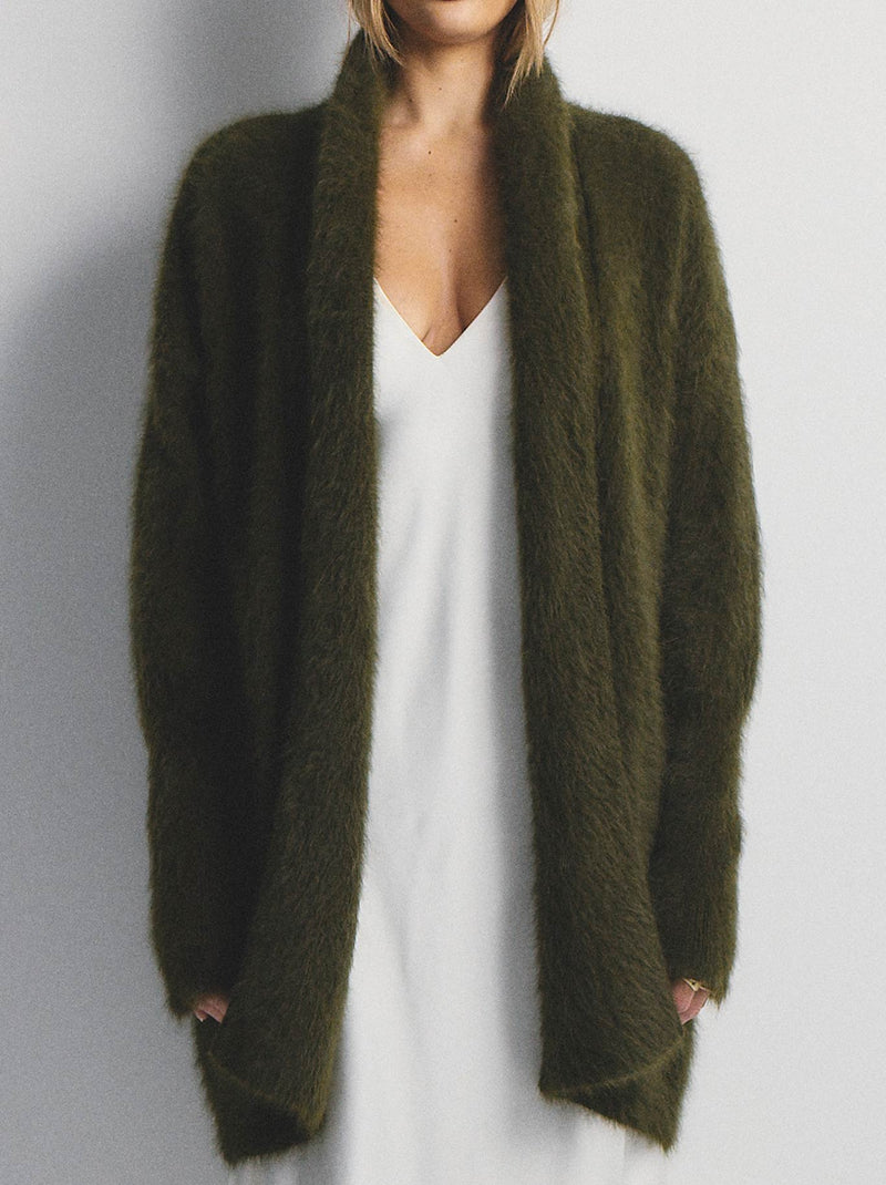 WORLD OF NOMADS SOPHIA OPEN CASHMERE CARDIGAN