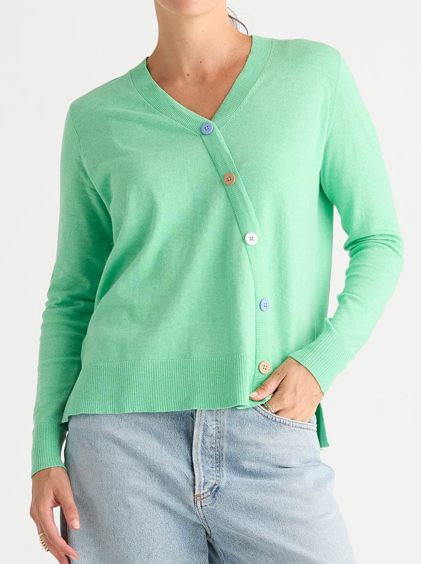 ZAKET & PLOVER BUTTON ANGLE TOP