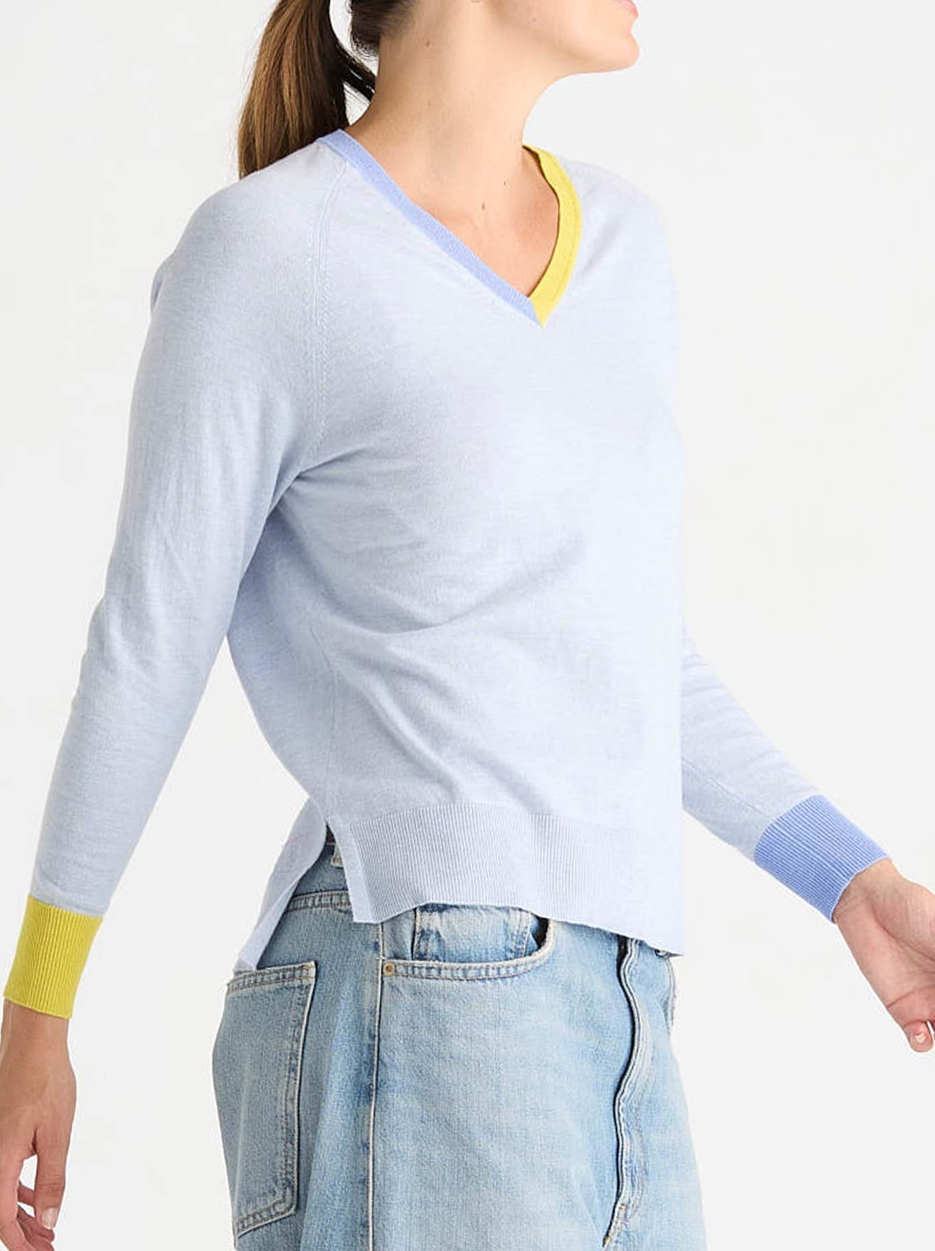 ZAKET & PLOVER V ACCENT KNIT