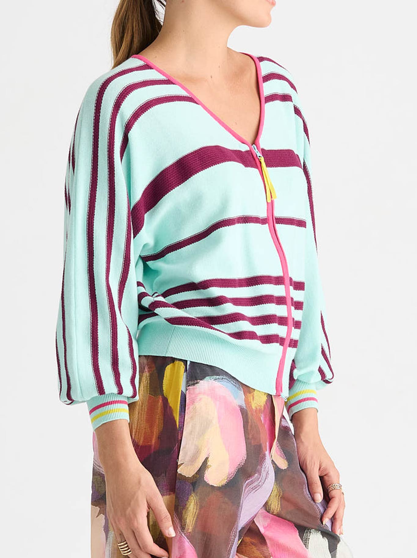 ZAKET & PLOVER STATEMENT ZIP CARDI