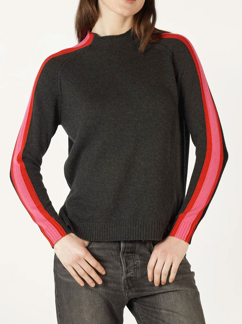 ZAKET & PLOVER CONTRAST FUNNEL NECK