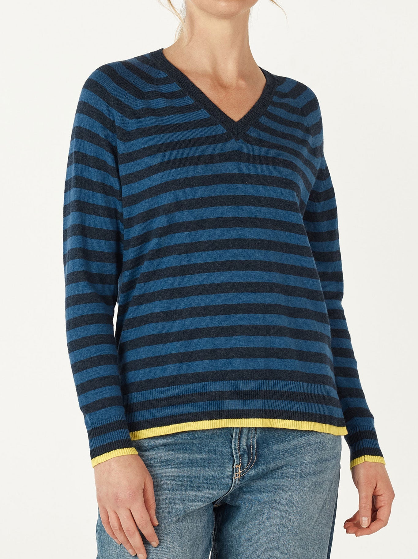 ZAKET & PLOVER ESSENTIAL STRIPE V KNIT