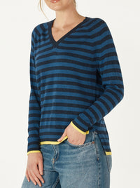 ZAKET & PLOVER ESSENTIAL STRIPE V KNIT
