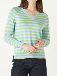 ZAKET & PLOVER ESSENTIAL STRIPE V KNIT
