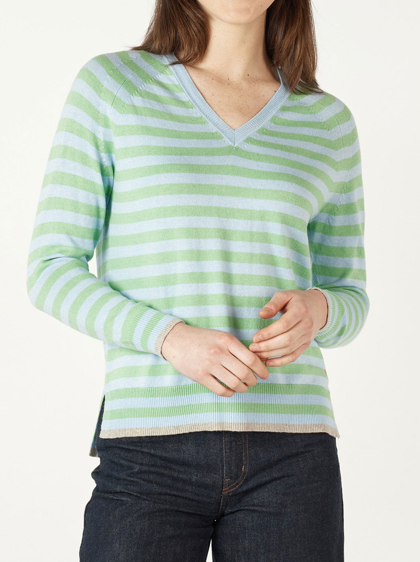 ZAKET & PLOVER ESSENTIAL STRIPE V KNIT