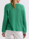 ZAKET & PLOVER HAND WORK TRIM A-LINE KNIT