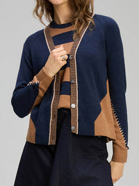 ZAKET & PLOVER DUAL STITCH CARDI