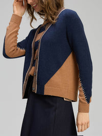 ZAKET & PLOVER DUAL STITCH CARDI