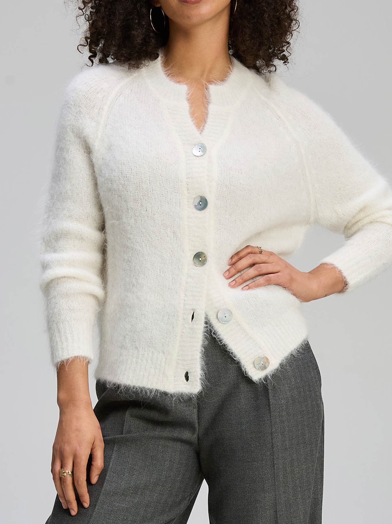 ZAKET & PLOVER ALPACA CARDI