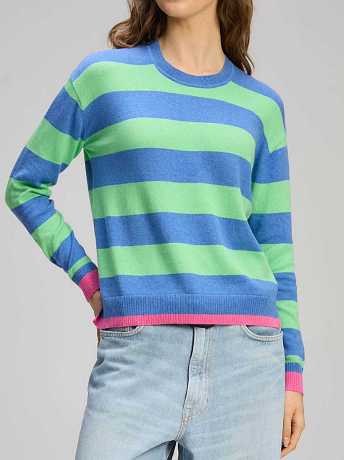 ZAKET & PLOVER STRIPE CLASH KNIT