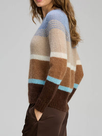 ZAKET & PLOVER KID MOHAIR LINES CREW