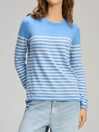 ZAKET & PLOVER DETAIL STRIPE CREW