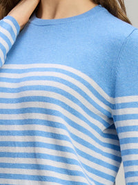 ZAKET & PLOVER DETAIL STRIPE CREW