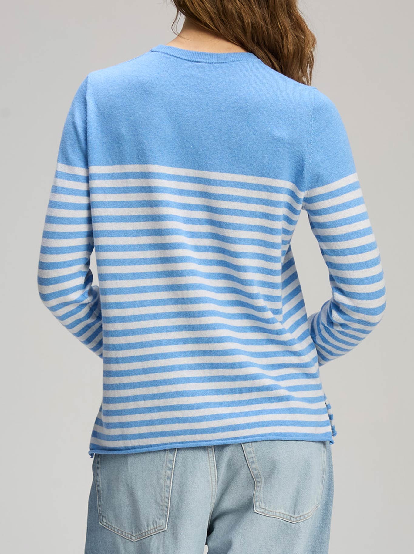 ZAKET & PLOVER DETAIL STRIPE CREW