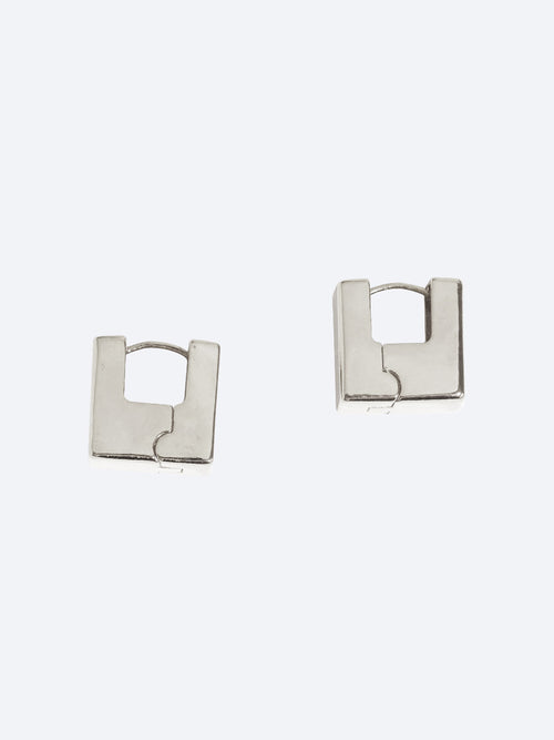 Yeltuor - BLING BAR - Accessories & Shoes - BLING BAR QUADRO MINI HOOPS | SILVER
