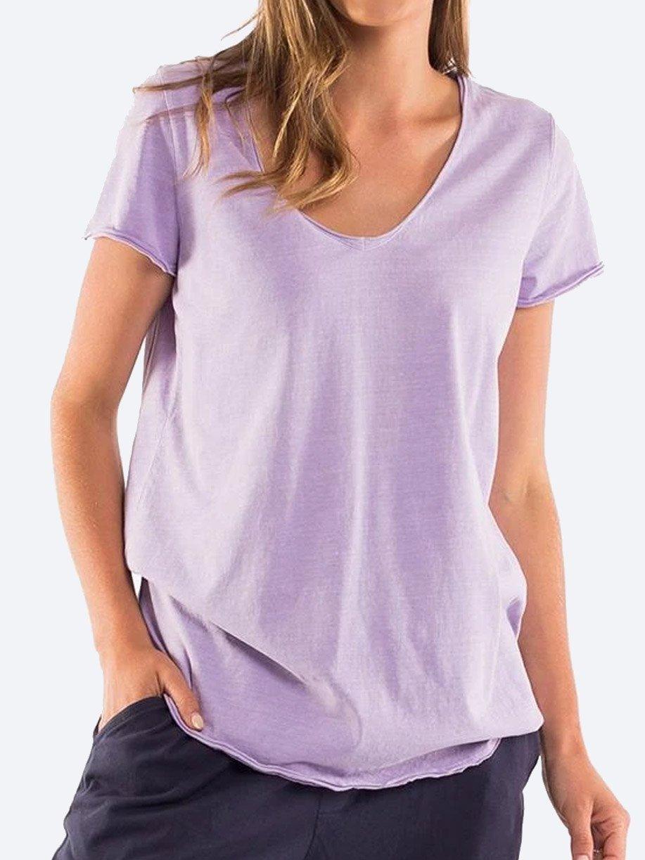 Yeltuor - ELM - Tops - ELM FUNDAMENTAL V TEE | LILAC