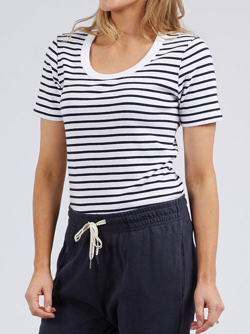 ELM MARION STRIPE SHORT SLEEVE TEE