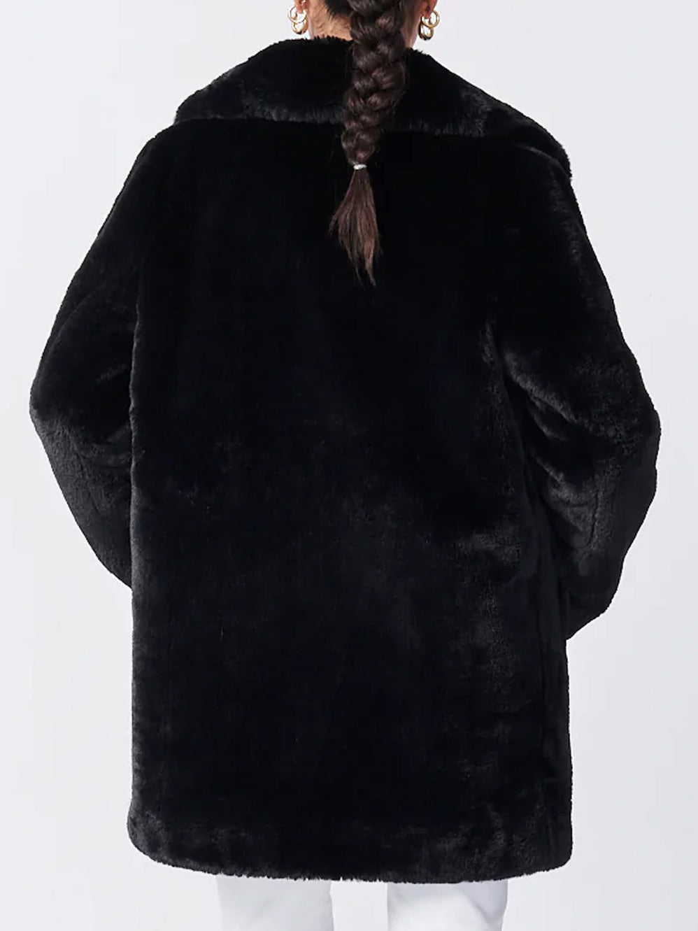 ENA PELLY MINIMALIST FAUX FUR JACKET Yeltuor