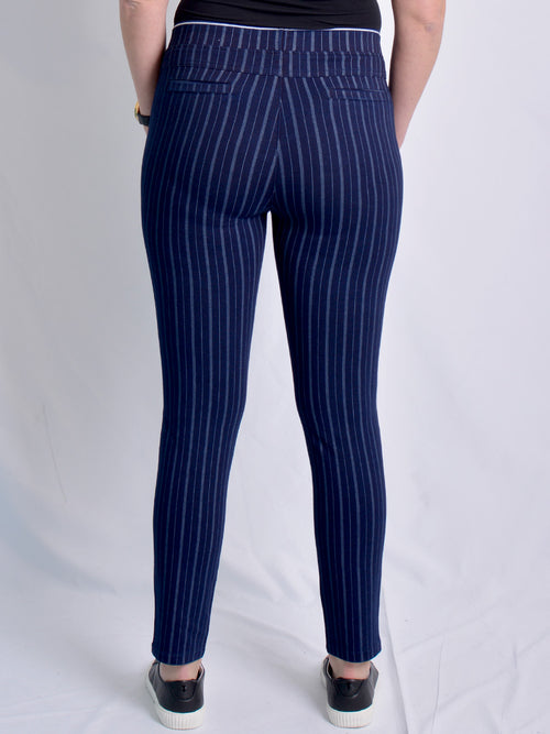 GABRIELLA FRATTINI LUSTRE DOUBLE STRIPE PANT