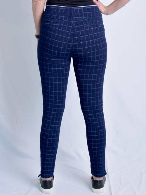 GABRIELLA FRATTINI LUSTRE DASH CHECK PANT