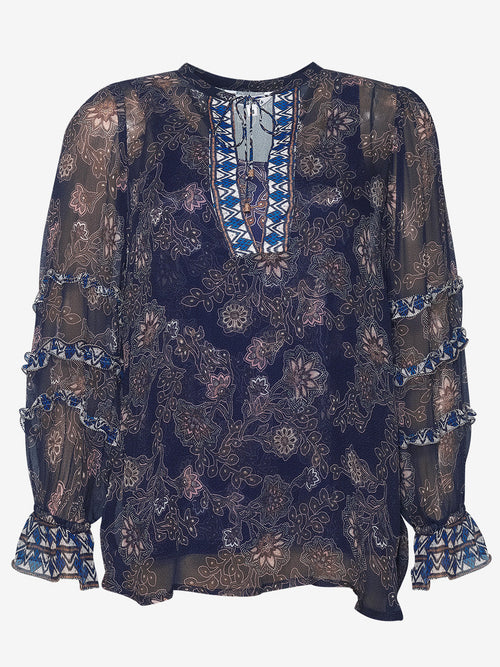 LOOBIE'S STORY WOOD CRAFT BLOUSE