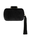 OLGA BERG MATILDA VELVET CLUTCH