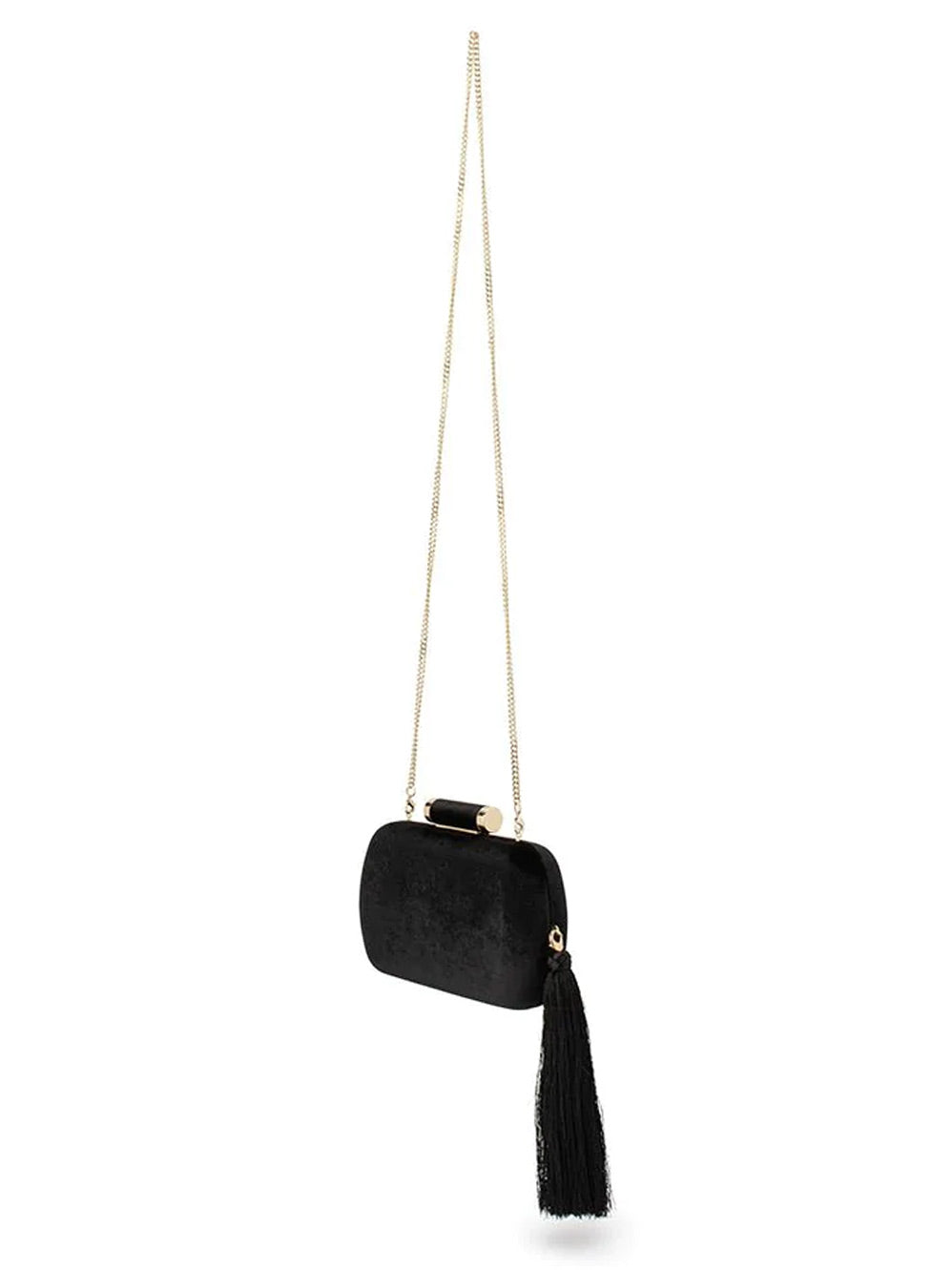 OLGA BERG MATILDA VELVET CLUTCH