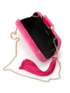 OLGA BERG MATILDA VELVET CLUTCH