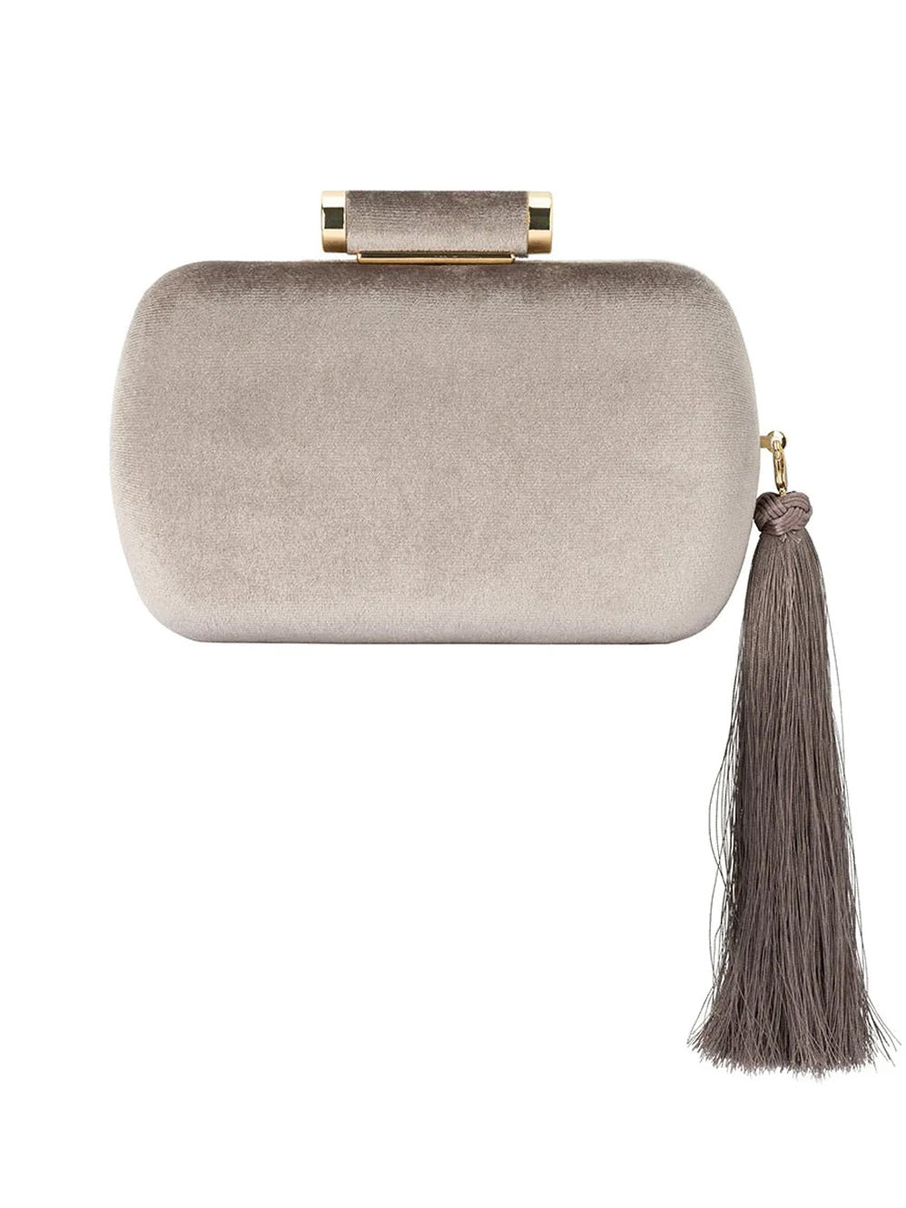 OLGA BERG MATILDA VELVET CLUTCH