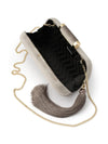 OLGA BERG MATILDA VELVET CLUTCH