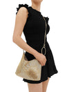 OLGA BERG SHAR MESH CONVERTIBLE BAG