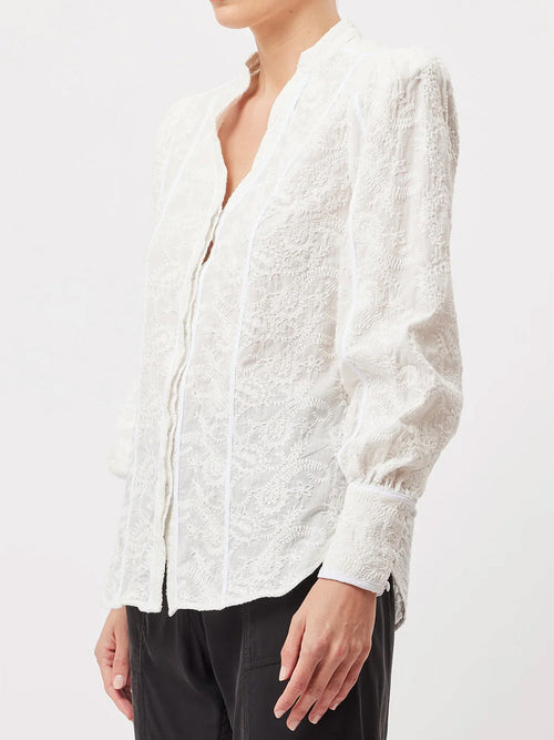 ONCE WAS CRUIZE EMBROIDERED COTTON SHIRT