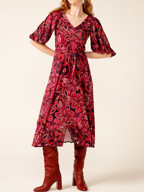 SACHA DRAKE AMETHYST BOUQUET DRESS