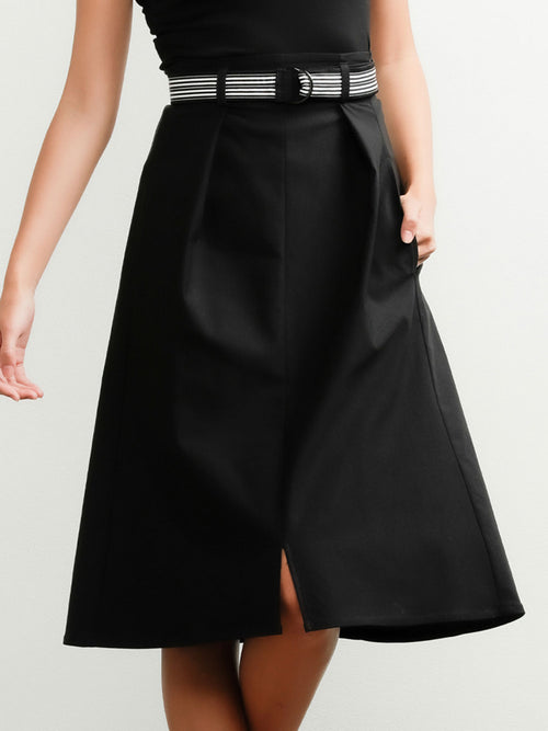 Yeltuor - SACHA DRAKE PTY LTD - Skirts - SACHA DRAKE BELTED ALINE MIDI SKIRT | 