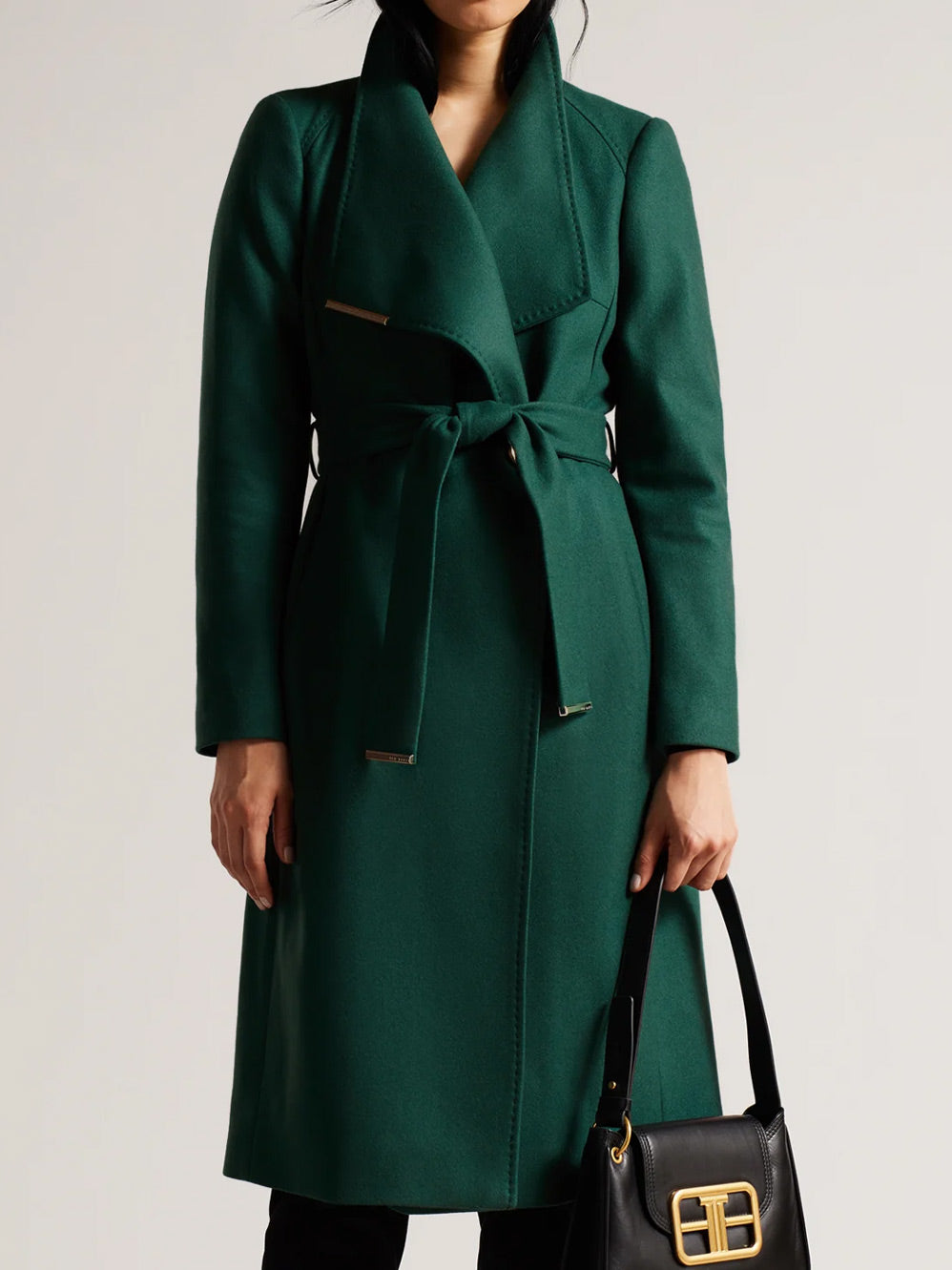 Ted baker dark green coat cheap