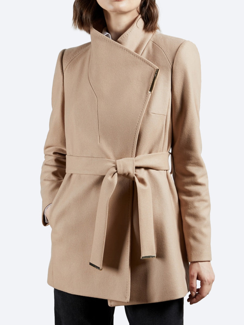 Yeltuor - TED BAKER - Jackets & Coats - TED BAKER ROSESS SHORT COAT | CAMEL