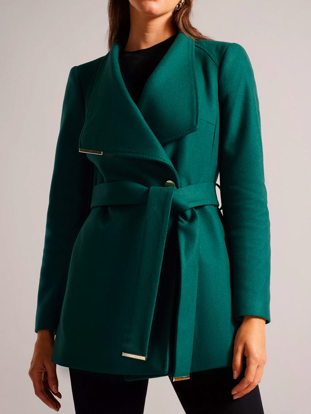 Ted baker dark green coat cheap