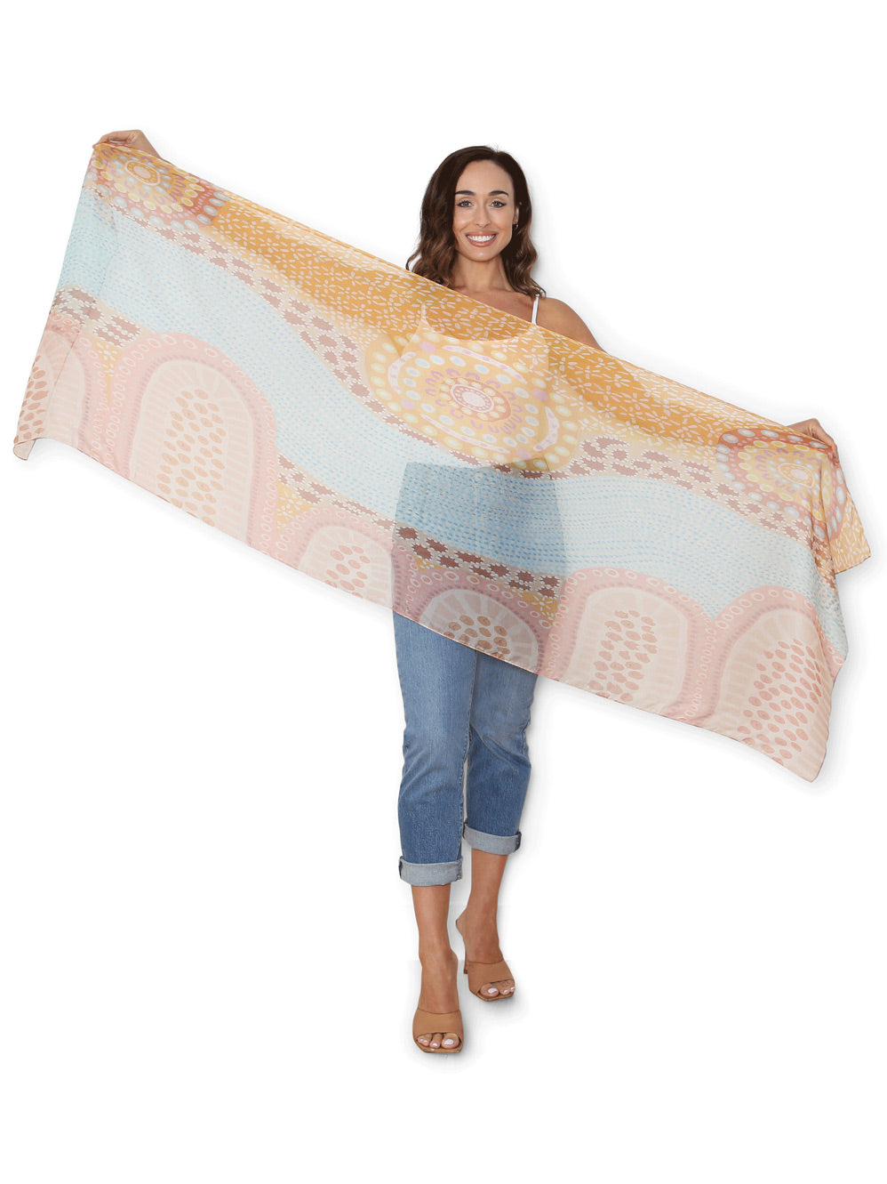 THE ARTISTS LABEL NAROOMA SILK SCARF